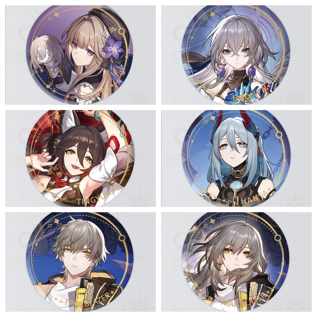 Honkai: Star Rail Character Portrait Can Badge - miHoYo
