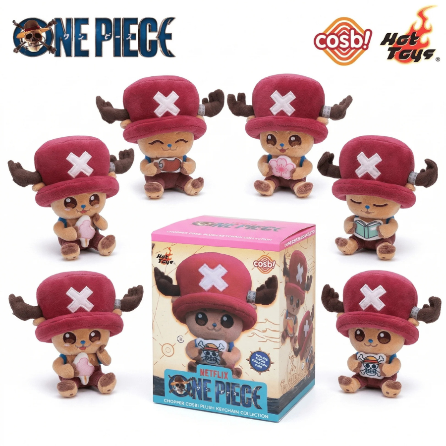 ONE PIECE ZAKKA Cosbi Chopper Plush Keychain Netflix Hot Toys