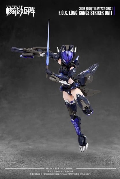 Cyber Forest [Fantasy Girls] 1/12 F.O.X. Long-Range Striker Unit Vivienne Hayha Model Kit Nuke Matrix