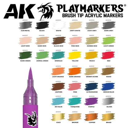 AK Interactive Playmarkers Special Box AK Full Range 34 Playmarkers