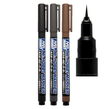 GSI Creos Mr. Hobby Marker Super Fine Tip Brush Pen (3 COLOURS) CM101～CM102～CM103