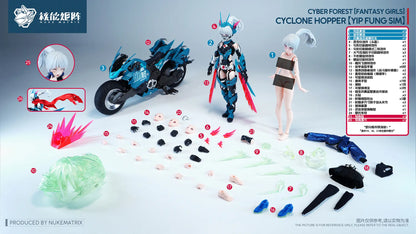 Cyber Forest Fantasy Girls Cyclone Hopper 1/12 YIP FUNG SIM Mecha Girl Nuke Matrix