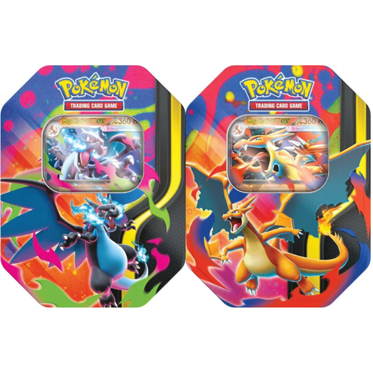 Pokémon Mega Charizard Tin Mega Charizard ex Tin 4 Packs