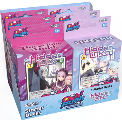Oshi Push: The VTuber Card Game GEN 2 HIDDEN LINKS STARTER DECK