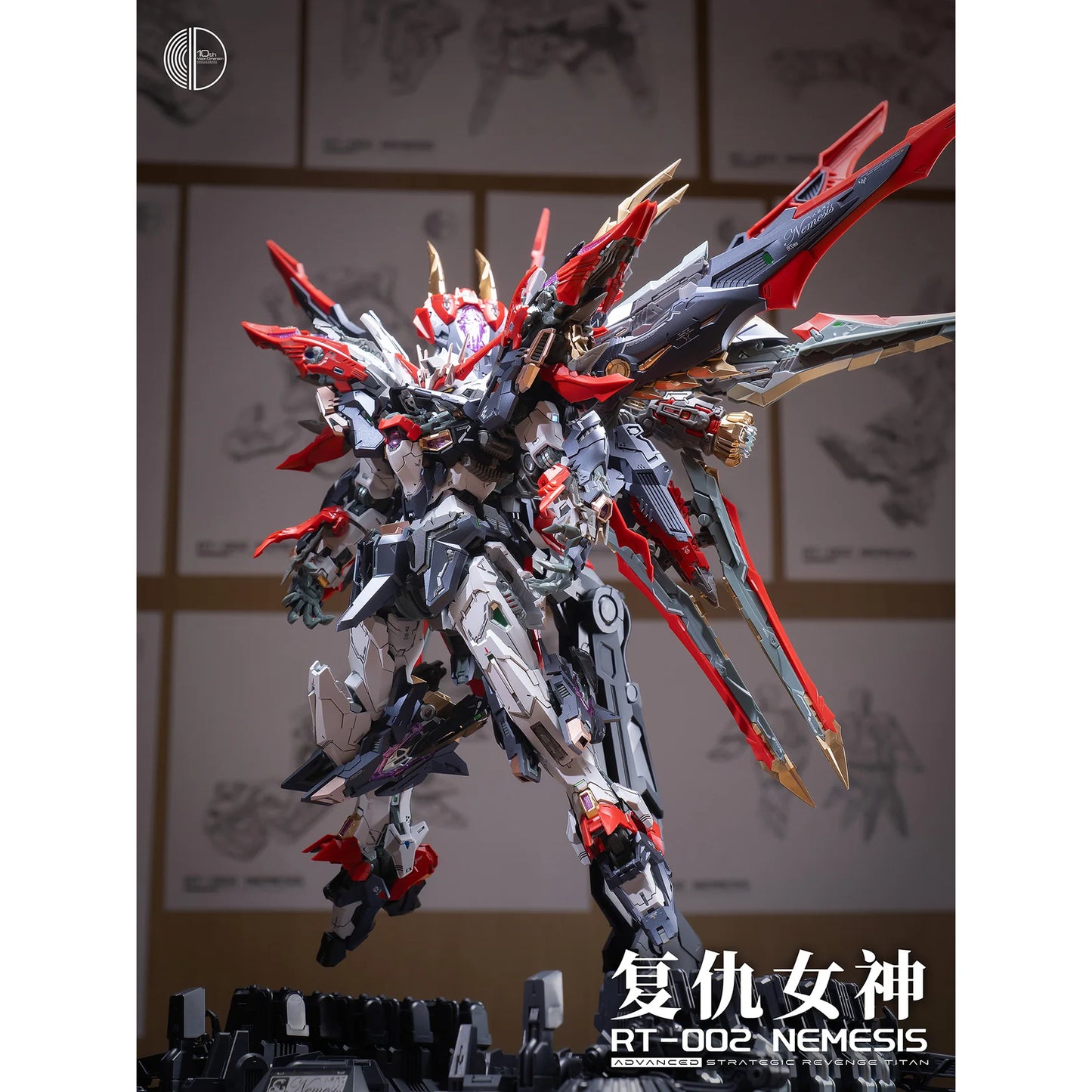 Infinity Nova RT-002 Nemesis Advanced Strategic Revenge Titan 1/100 Scale Model Kit Infinite Dimension