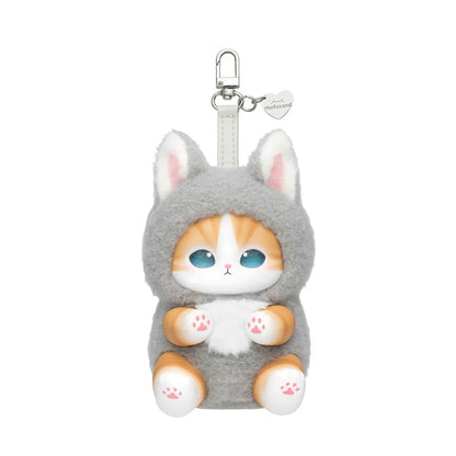 Mofusand Kiramekko Fluffy Kittens Vinyl Plush Keychain