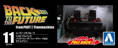 Aoshima Back To The Future 1/43 Pullback DELOREAN from PART I
