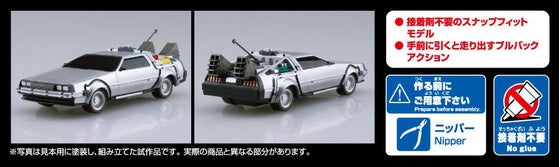 Aoshima Back To The Future 1/43 Pullback DELOREAN from PART I