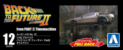 Aoshima Back To The Future 1/43 Pullback DELOREAN from PART 2