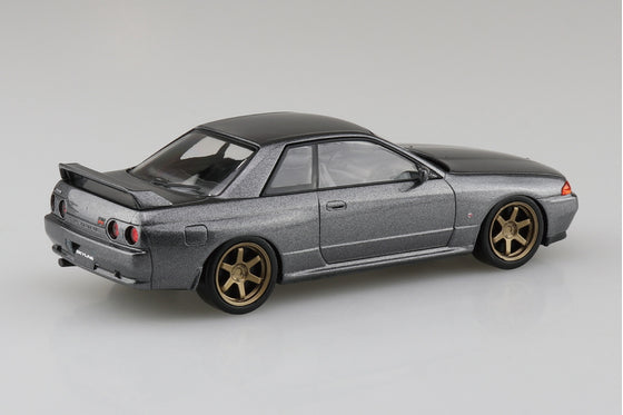 Aoshima 1/32 SNAP KIT #14CU-GG Nissan R32 Skyline GT-R Custom Wheel (Gun Gray Metallic)