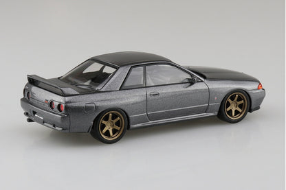 Aoshima 1/32 SNAP KIT #14CU-GG Nissan R32 Skyline GT-R Custom Wheel (Gun Gray Metallic)