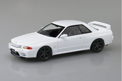 Aoshima 1/32 SNAP KIT #14CU-CW Nissan R32 Skyline GT-R Custom Wheel (Crystal White)