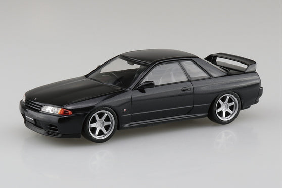 Aoshima 1/32 SNAP KIT #14CU-BP Nissan R32 Skyline GT-R Custom Wheel (Black Pearl Metallic)