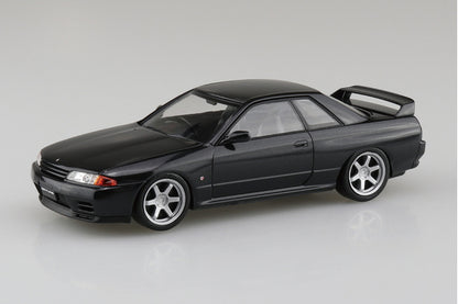 Aoshima 1/32 SNAP KIT #14CU-BP Nissan R32 Skyline GT-R Custom Wheel (Black Pearl Metallic)