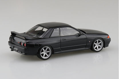Aoshima 1/32 SNAP KIT #14CU-BP Nissan R32 Skyline GT-R Custom Wheel (Black Pearl Metallic)