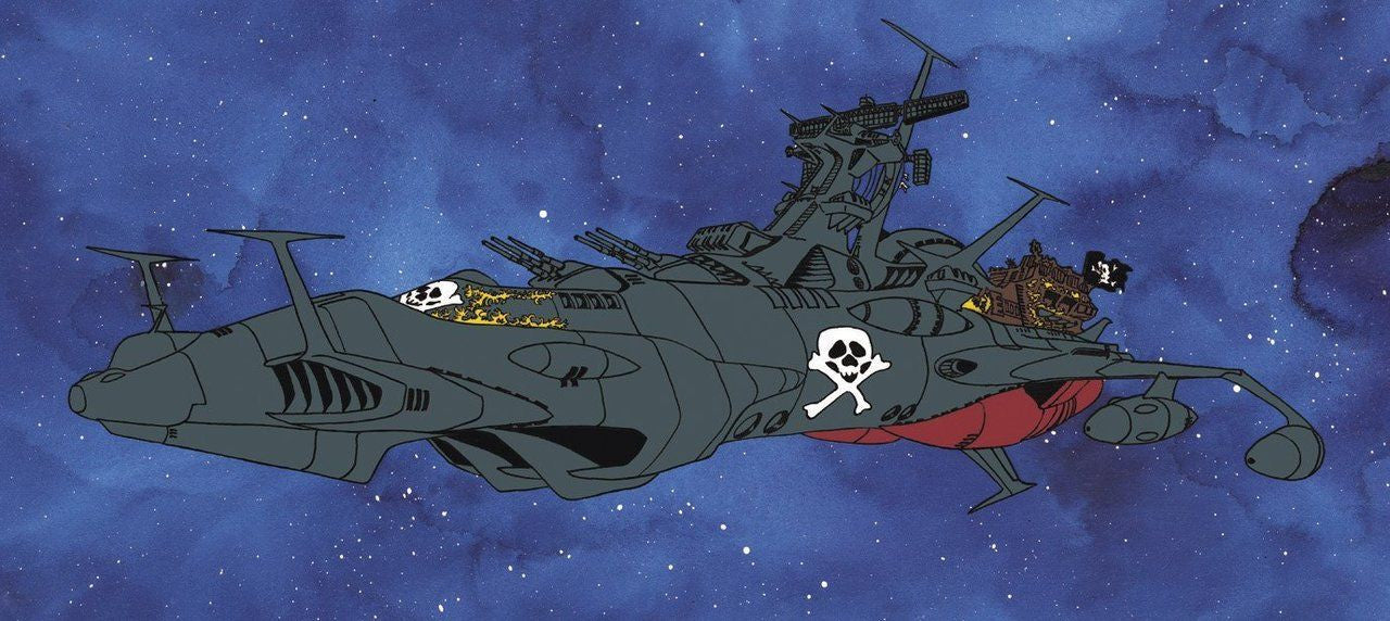 Captain Harlock Phantom Death Shadow conversion Hasegawa 1/1500 Space Pirate Battleship Arcadia Second Ship (Original Comic Version)