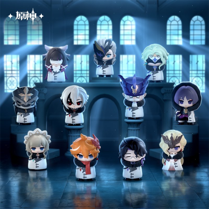 Genshin Impact Frost and Flame Series Fatui Harbingers Chibi Figure Blind Box miHoYo