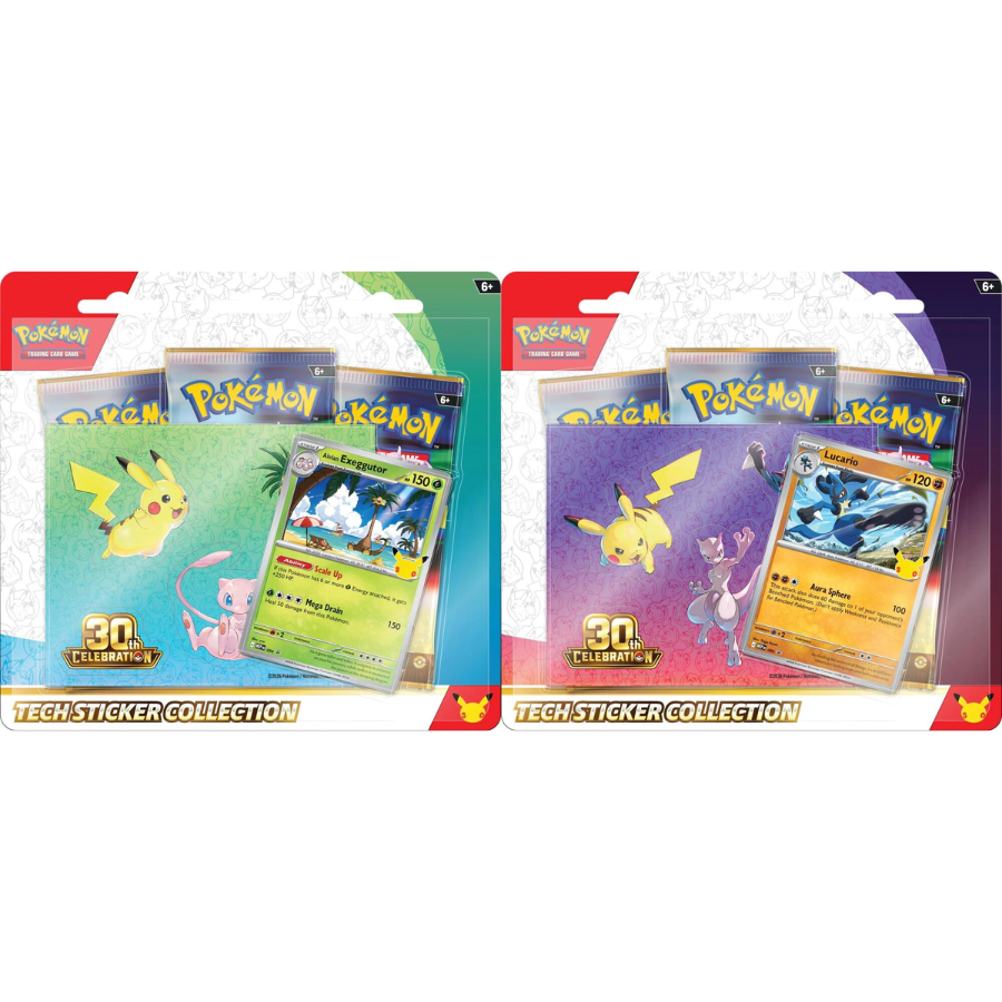 Pokémon TCG: 30th Celebration Tech Sticker Collection (3 Packs)