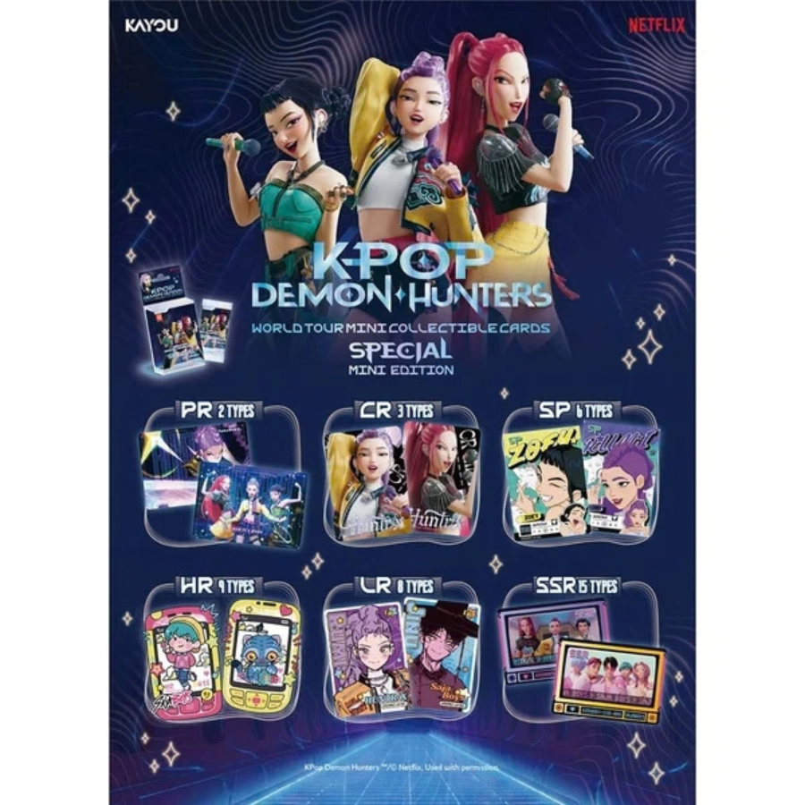 KPop Demon Hunters Collectible Trading Cards Special mini Edition Series 1 (3 Cards)KAYOU