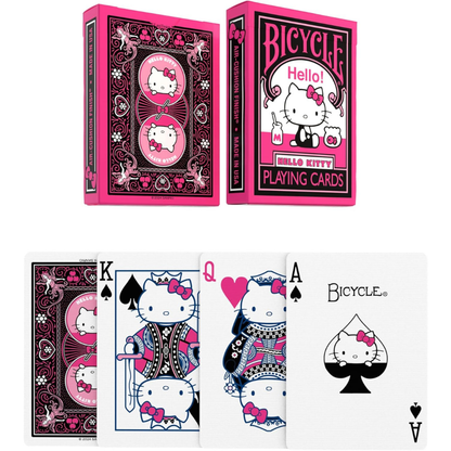 BICYCLE Hello Kitty Black and Pink Playing Cards