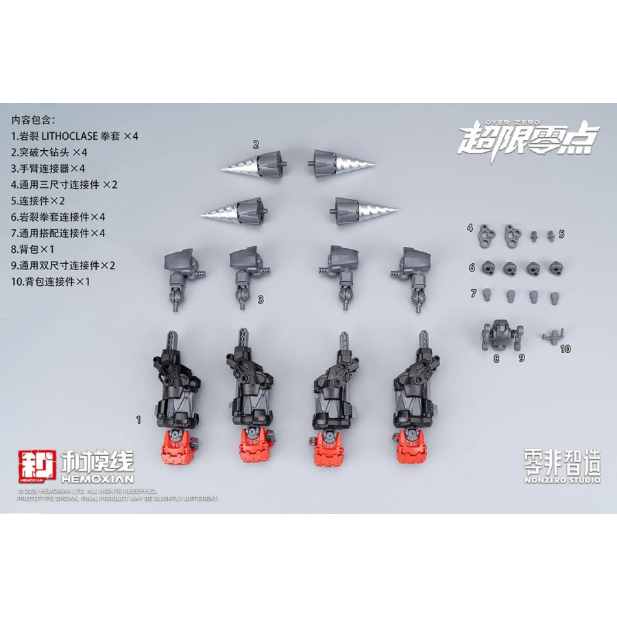 Hemoxian OVER ZERO Series Boxer Baki 1/10 Accesories package NONZERO STUDIO