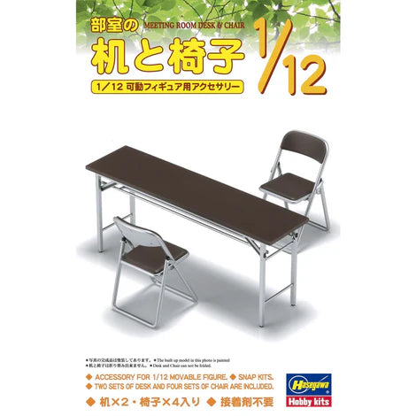 FA02 Hasegawa 1/12 Meeting Room Desk & Chairs