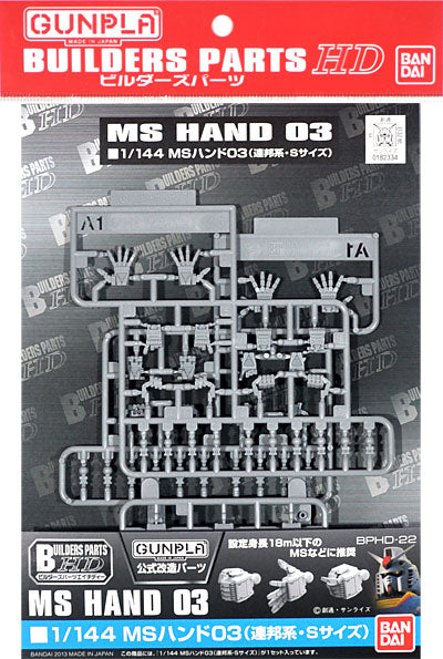 BPHD Builders Parts HD 22 1/144 MS Hand 03 (EFSF Small)