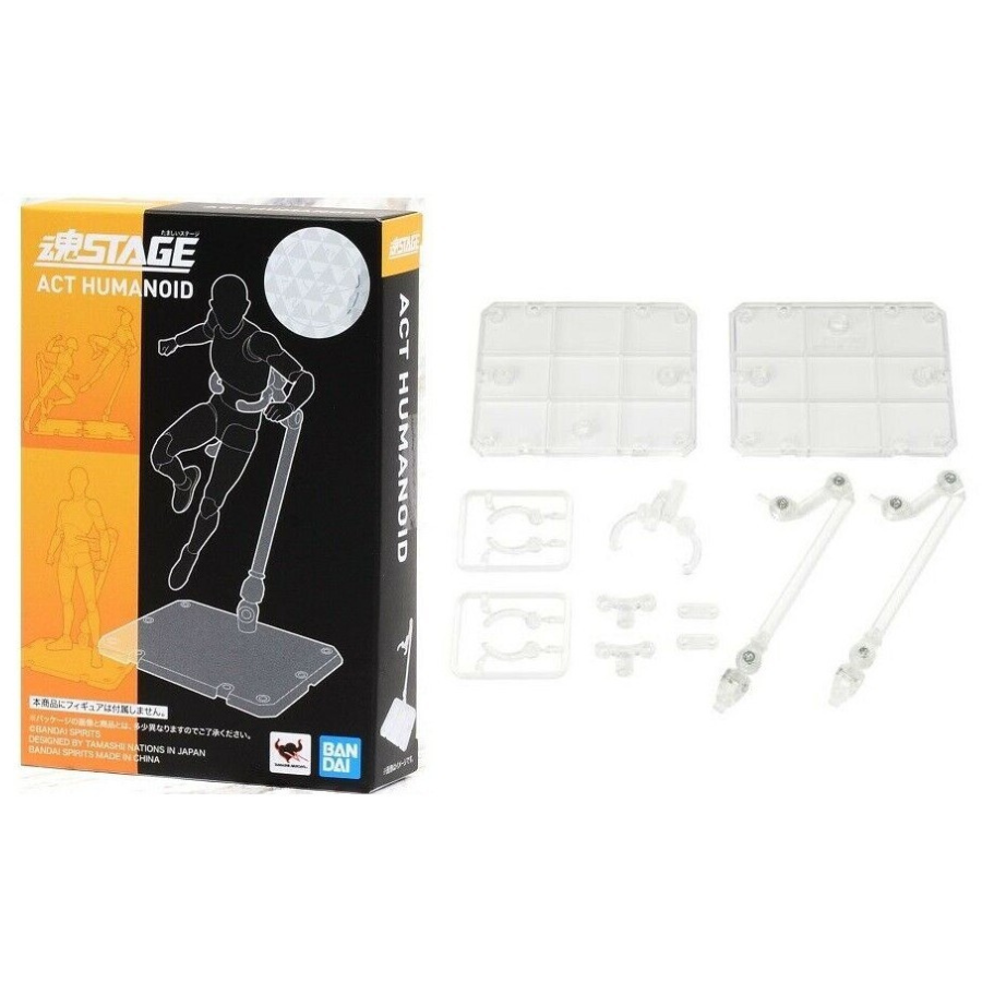 Tamashii Stage Act. 4 for Humanoid Stand Support (Clear) S.H.Figuarts Bandai (2 Pack)
