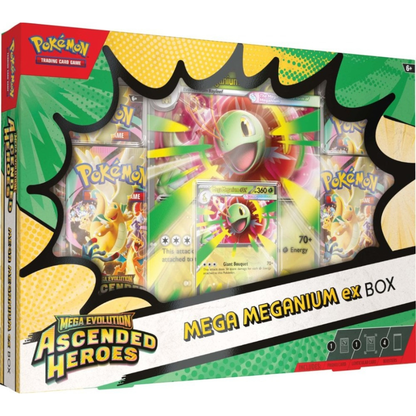 Pokémon TCG: Mega Evolution Ascended Heroes Mega EX Box Meganium / Emboar / Feraligatr (4 Packs)