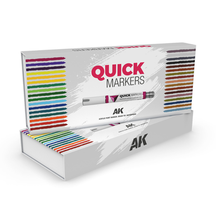 AK Interactive Quick Markers Special Box Full Range 34 Units