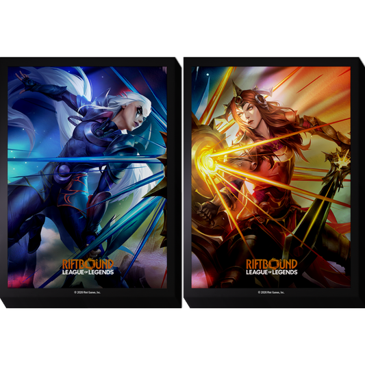 Riftbound League of Legends TCG Vendetta Art Sleeves #3 Diana & Leona 100CT