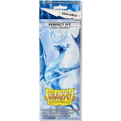 Dragon Shield Sleeves Perfect Fit Sealable Clear 100 Standard Size ARCANE TINMEN
