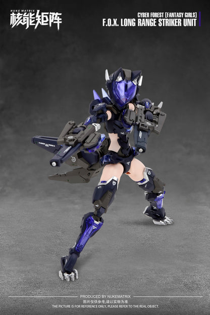 Cyber Forest [Fantasy Girls] 1/12 F.O.X. Long-Range Striker Unit Vivienne Hayha Model Kit Nuke Matrix