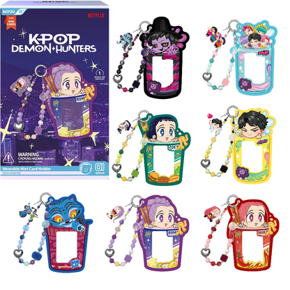 KPop Demon Hunters Beaded mini card sleeve wearable holder KAYOU