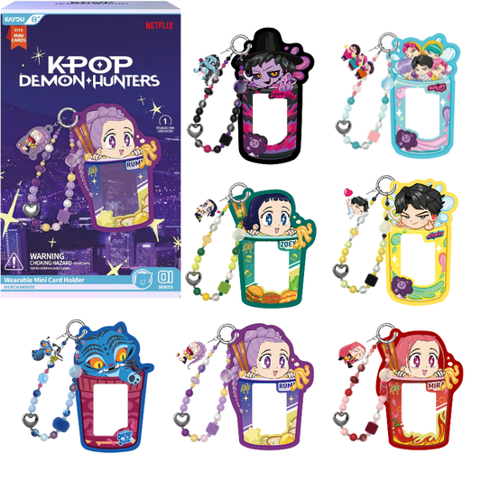 KPop Demon Hunters Beaded mini card sleeve wearable holder KAYOU