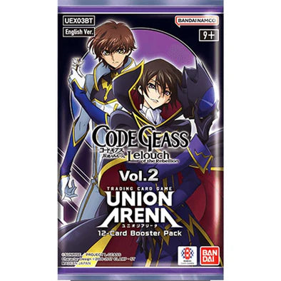 Union Arena Code Geass Lelouch of the Rebllion Vol 2 Booster Pack