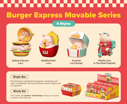 LuLu the Piggy Burger Express Movable Series Blind Box TOYZERO+