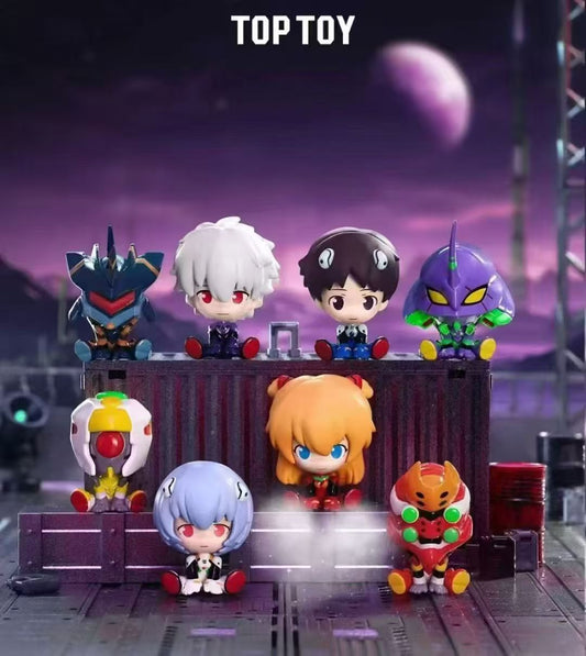 Neon Genesis Evangelion mini Sitting Moe Grain Blind Box TOP TOY