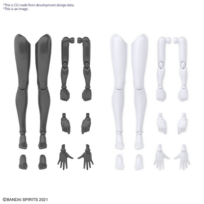 30MS OB-12 Option Body Parts Arm Parts & Leg Parts (White/Black)
