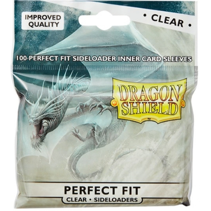 Dragon Shield Sleeves Perfect Fit Side loader Clear 100 inner sleeves ARCANE TINMEN