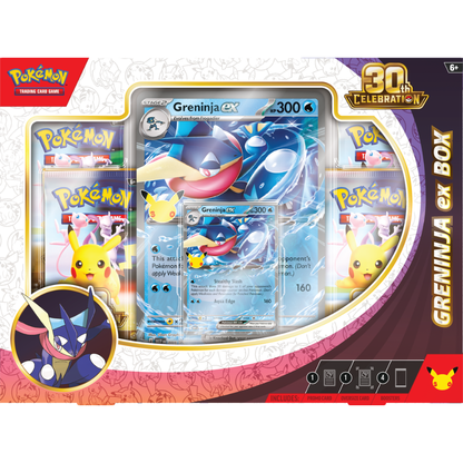 Pokémon TCG: 30th Celebration Sylveon ex/ Greninja ex BOX (4 Packs)