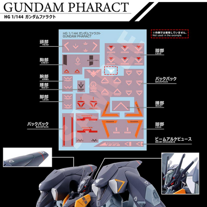 Gundam Decal Bandai GD 134 Mobile Suit Gundam the Witch from Mercury Multiuse 2