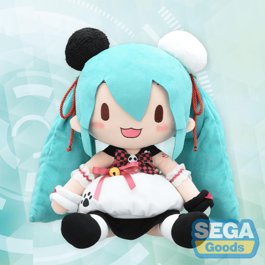 Hatsune Miku Panda Bun Plush (LL) fuwa petit SEGA
