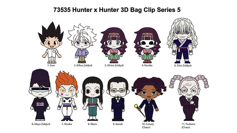 HUNTER X HUNTER SERIES 5 3D FOAM BAG CLIP Monogram