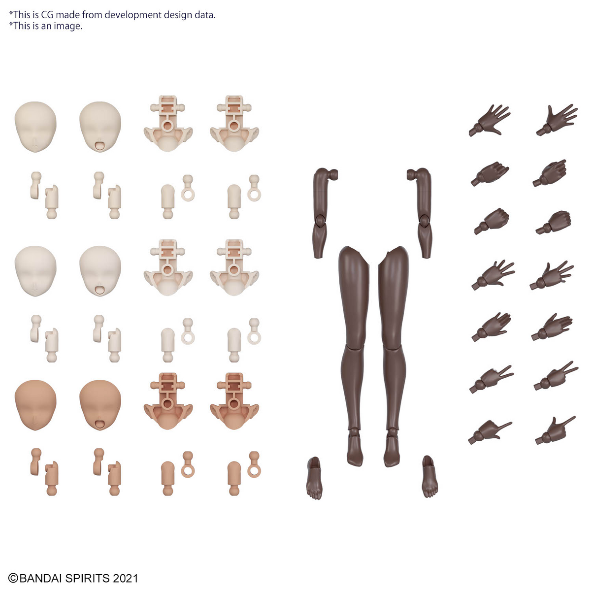 30MS OB-18 Option Body Parts Arm Parts & Leg Part (Brown)