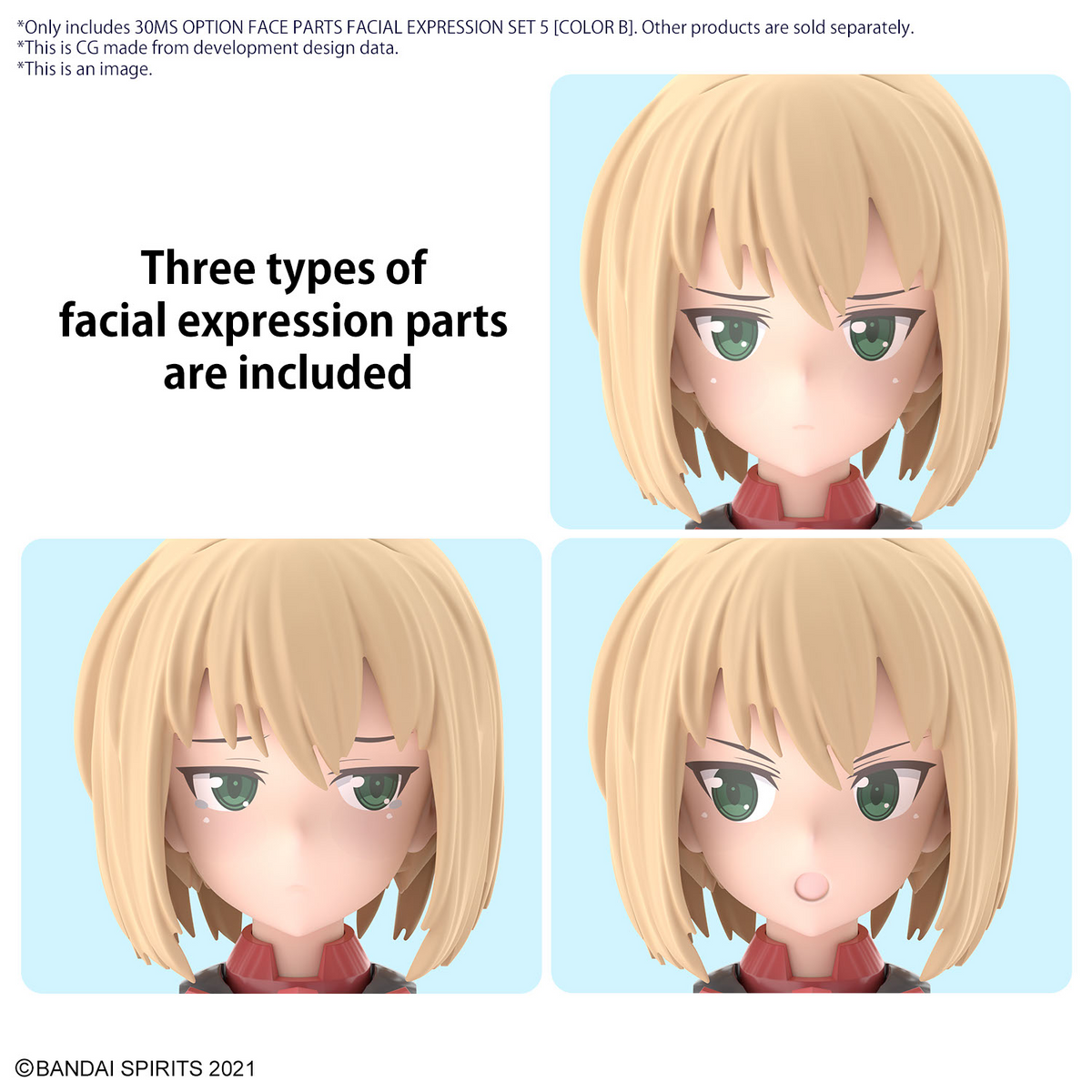 30MS Option Face Parts Facial Expression Set 5 (Color B)