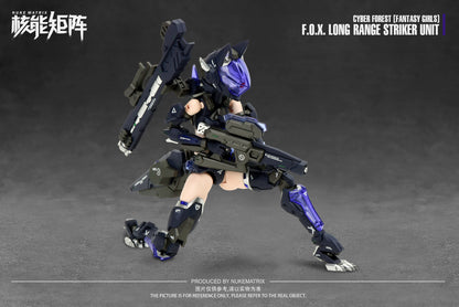 Cyber Forest [Fantasy Girls] 1/12 F.O.X. Long-Range Striker Unit Vivienne Hayha Model Kit Nuke Matrix