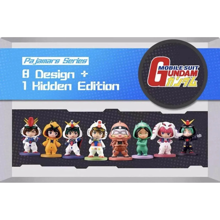 Gundam Mobile Suit Universal Century Pyjamas Series Bandai Namco X BN Figure Q Blind Box Mascot Costume