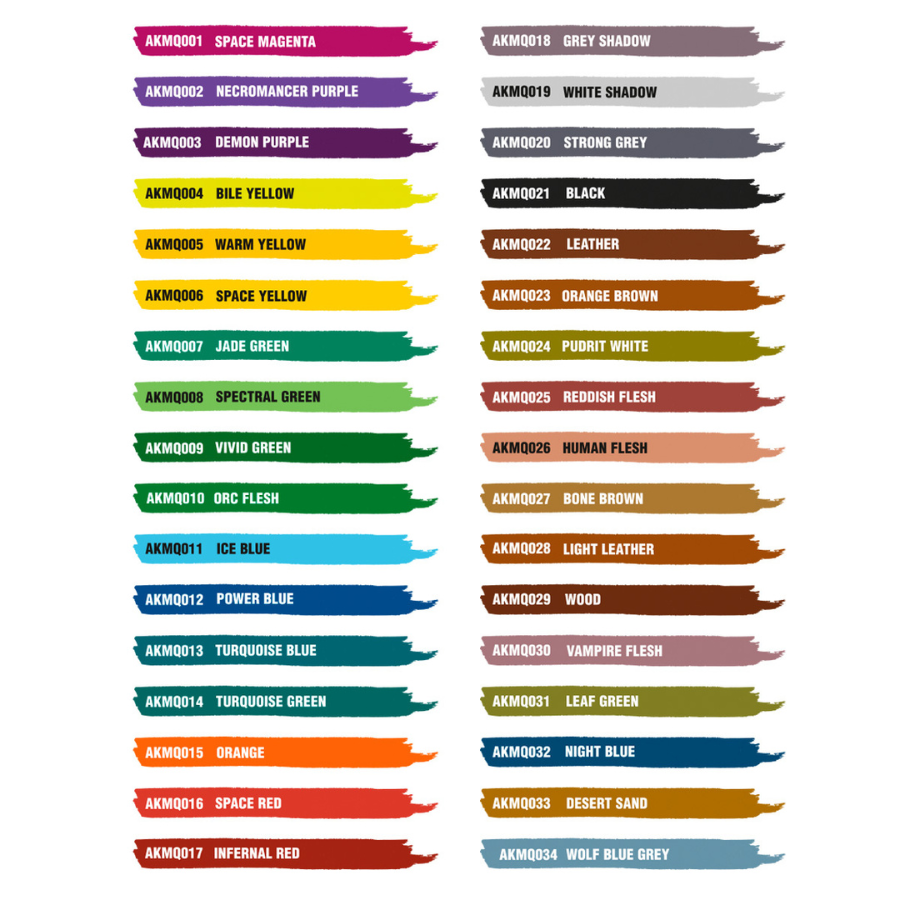 AK Interactive Quick Markers Special Box Full Range 34 Units