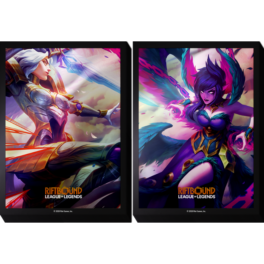 Riftbound League of Legends TCG Vendetta Art Sleeves #4 Kayle & Morgana 100CT